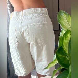 long white shorts, like new only worn once